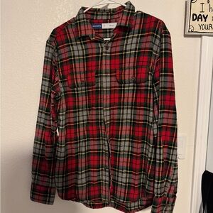 Old Navy Men's Red Plaid Shirt